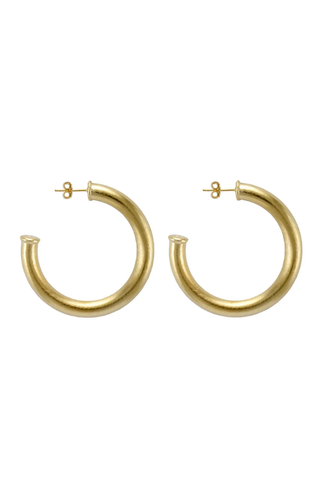 Chantal Hoops- Brushed Gold