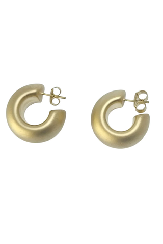 Bubble Hoops-Sandblasted