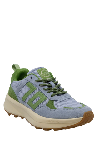 Blue and green back 70 sneakers