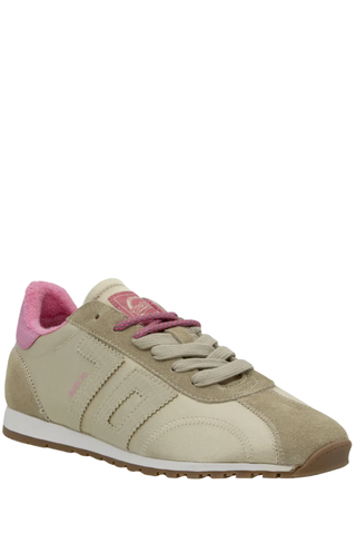 Beige and Pink Back 70 Sneakers