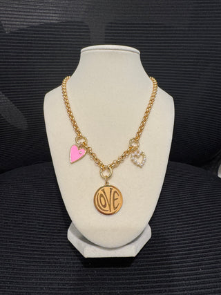 Anna Charm Necklace in Gold