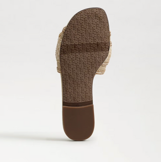 Bambi Playa Slide Sandal in Summer Sand/Multi Faux Raffia