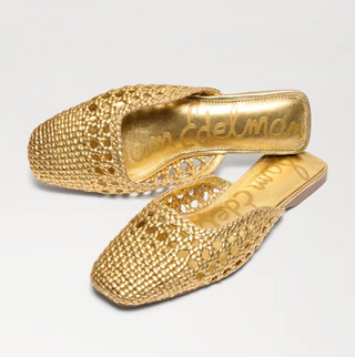 Nola Mule Slide in Gold