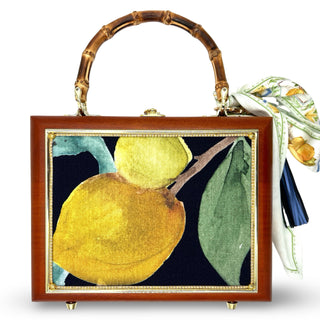 Lemon Cigar Box Purse