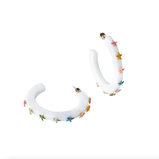 Large Starfish Jewel Hoop