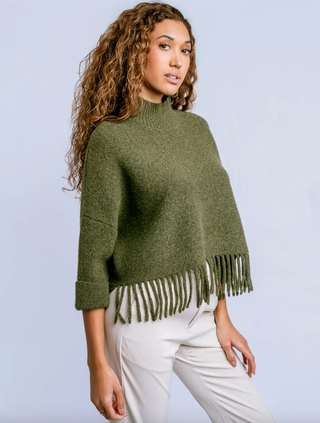 Sachi 'Aja' Sweater in Olive