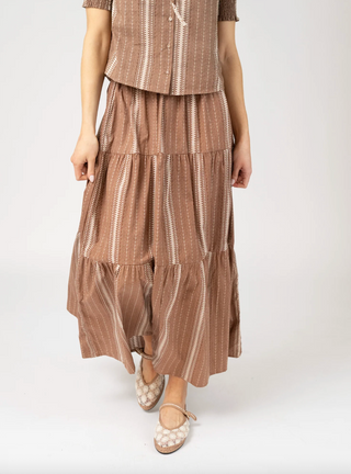 Abby Skirt in Brown Arrow