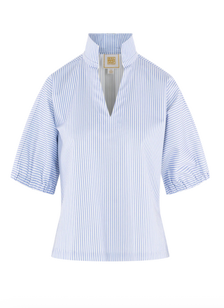 Poppy Top in Grapemist Stripe