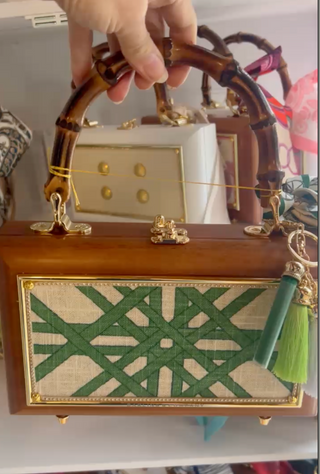 Greenbriar Lattice Cigar Box Purse