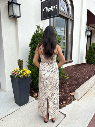 Sonya Midi Dress Dotted