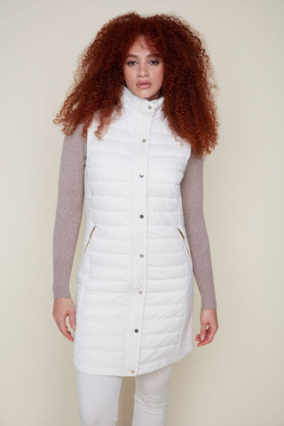 Puffer Vest in Oyster