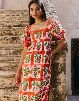 Elizabeth Dress in Cherry Picnic
