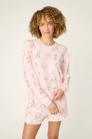 Pupcation Palms Sunnies & Sunshine PJ Set