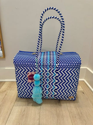 Blueberry Bliss Overnight Duffle w/ Blue Tassel