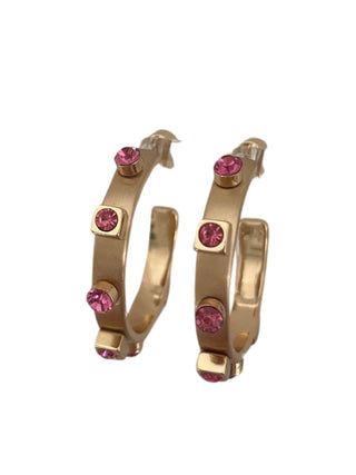 Gold Metal Jewel Hoop