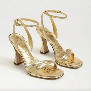 Junie Strappy Sandal in Amber Gold