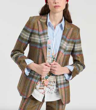 Heather Check Jacket in Sport Check Knit