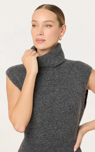Roxanna Sweater Dress in Charcoal