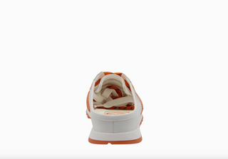 VENICE in WHITE ORANGE Backless Sneakers