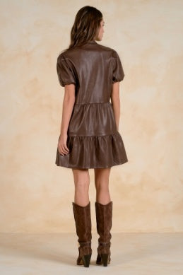 The Ellie Dress in Light Brown