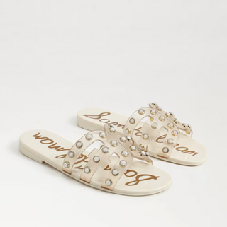 Clear Jelly Sandals in White