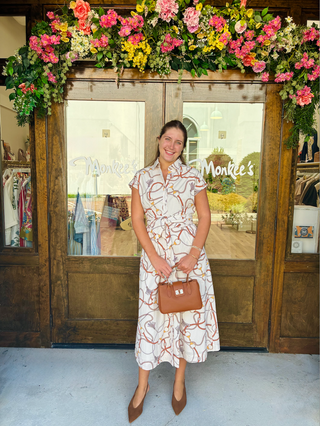 Savannah Dress in Ivory Bits