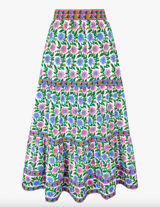 Fleur Skirt in Folk Border