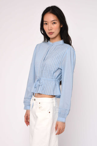 Mira Blouse in Blue Bird