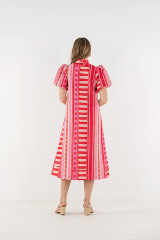 Hampton Dress in Peach Jubilee