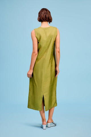 Column Dress in Fir