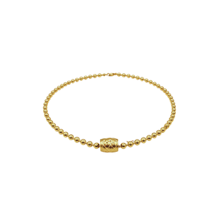 gold barrel non-tarnish waterproof necklace