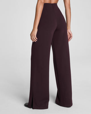 Airessentials Smooth Front Wide Leg Pant in Truffle Brown