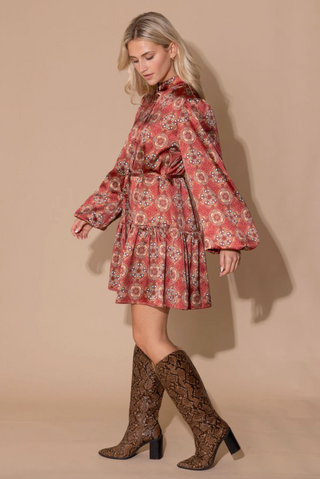 Adele Dress in Desert Jewel