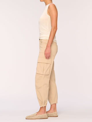 Gwen Jogger Cargo in Soft Beige
