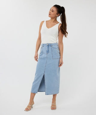 Kari Top Singlet in Off White
