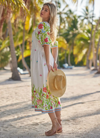 Garden Dress in White