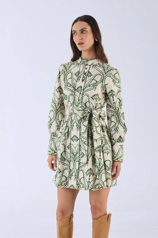Neila Dress in Fern Green