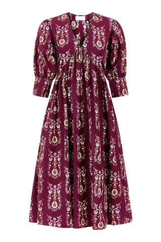 Ingrid Dress in Bramble Motifs