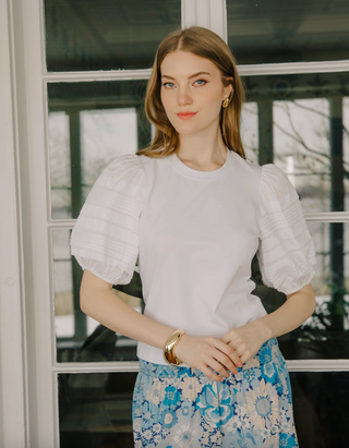 Dylan Tee in Bright White