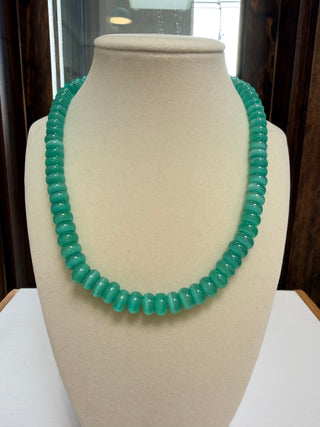 Rondelle 18" Necklace Sm Swivel Clasp - Spearmint