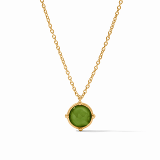 Honeybee Solitaire Necklace-Iridescent Palmetto
Green-OS
