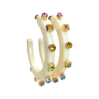 Large City Girl Jewel Hoop