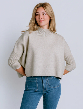Aja Sweater in Lt. Khaki