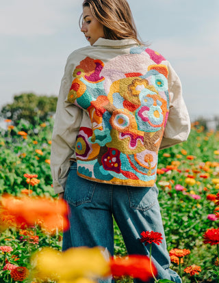 Miracle Garden Top in Cream Multi