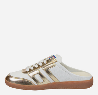 EASTER in METALLIC GOLD Backless Sneakers