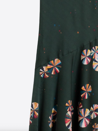 Florencia Dress in Multicolor Circles Print