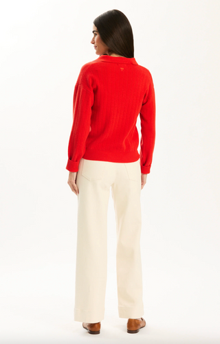 Emerson Cashmere Polo in Coralito