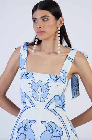 Pearl Dress in Monaco Celeste