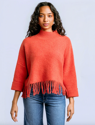 Sachi 'Aja' Sweater in Tangerine Glow
