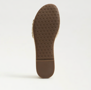 Pauleena Espadrille Sandal in Amber Gold Leather